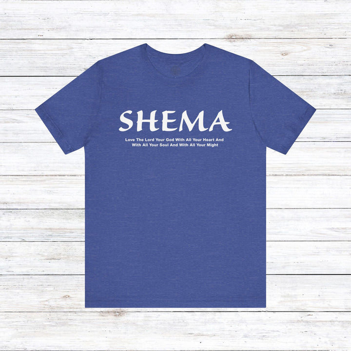 Shema Love The Lord Definition Unisex T-Shirt T-Shirt Heather True Royal S 