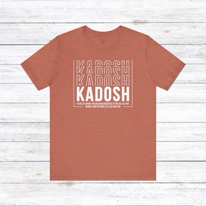 Kadosh Dedicated To His Use Unisex T-Shirt T-Shirt Heather Clay S 