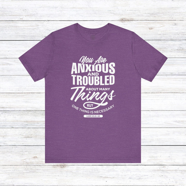 Anxious And Troubled Unisex T-Shirt T-Shirt Heather Team Purple S 