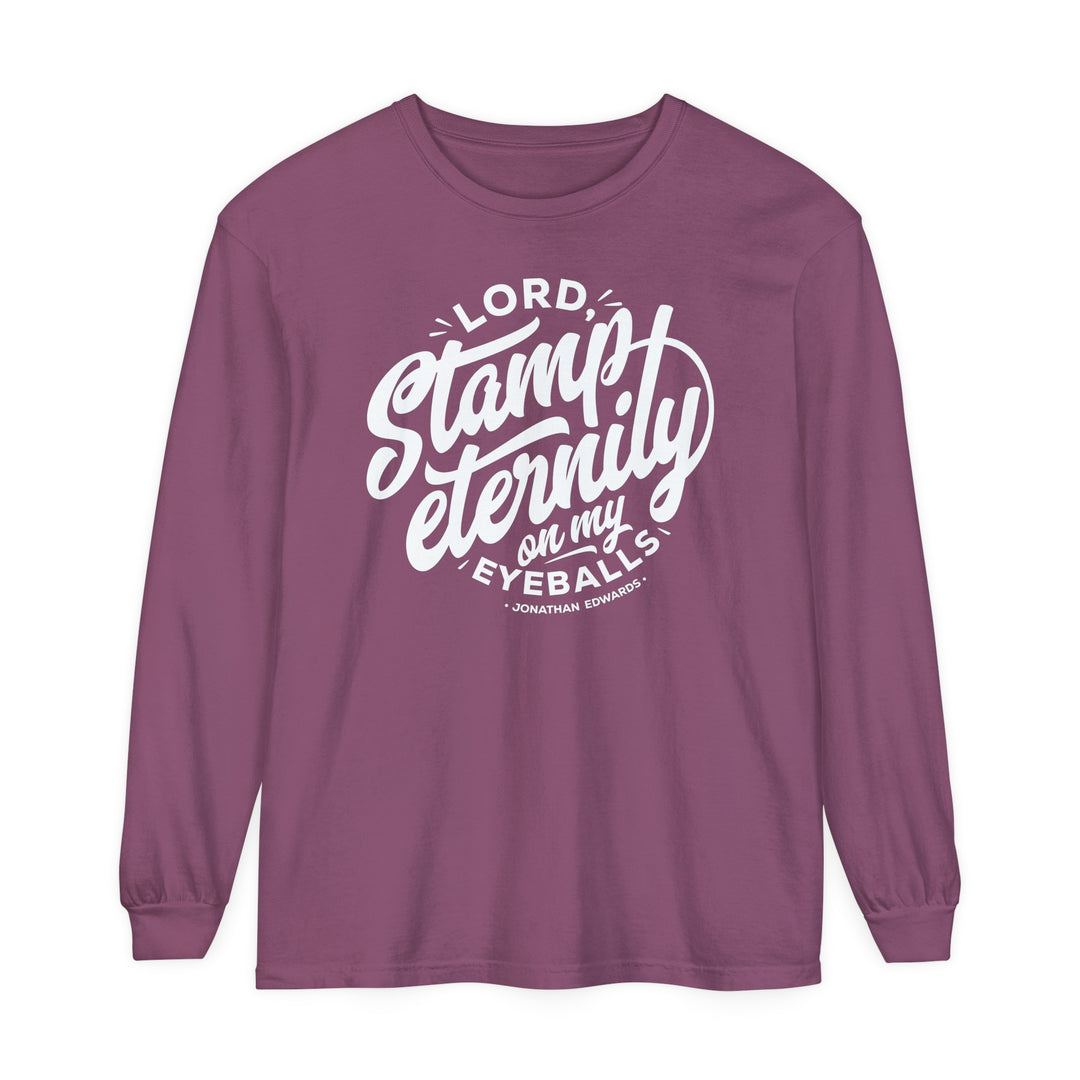 Jonathan Edwards Stamp Eternity Long Sleeve Shirt Long-sleeve Berry S