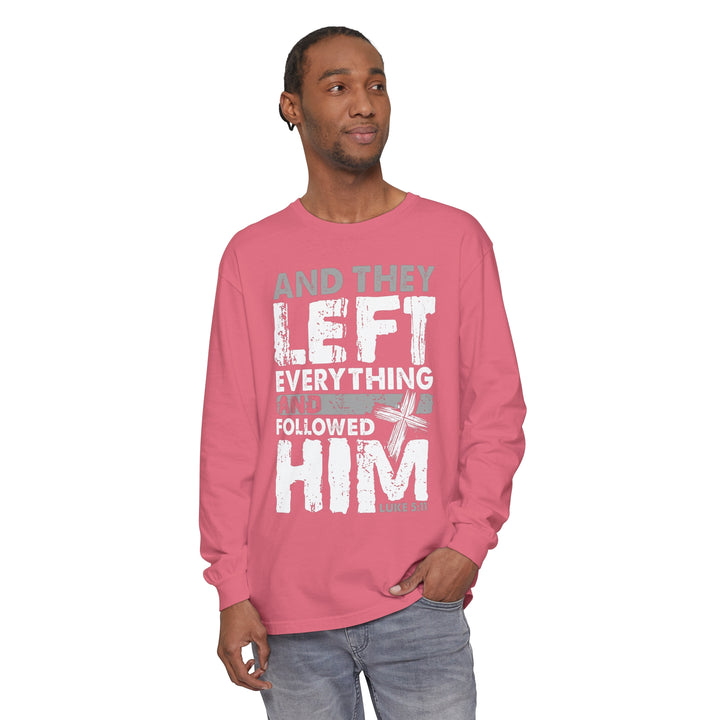 Left Everything Long Sleeve Shirt Long-sleeve   