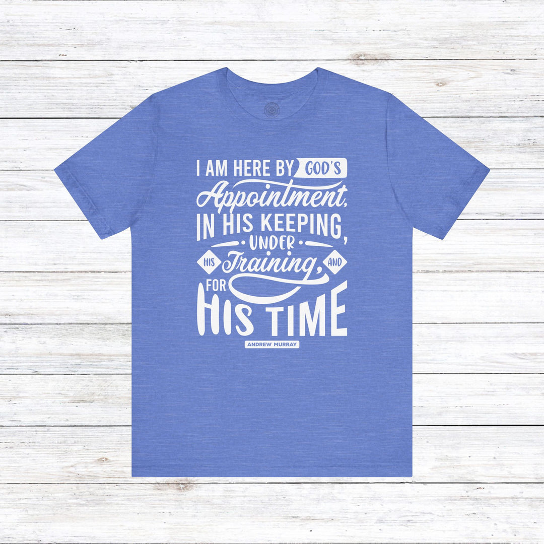 Andrew Murray's His Time Unisex T-Shirt T-Shirt Heather Columbia Blue S