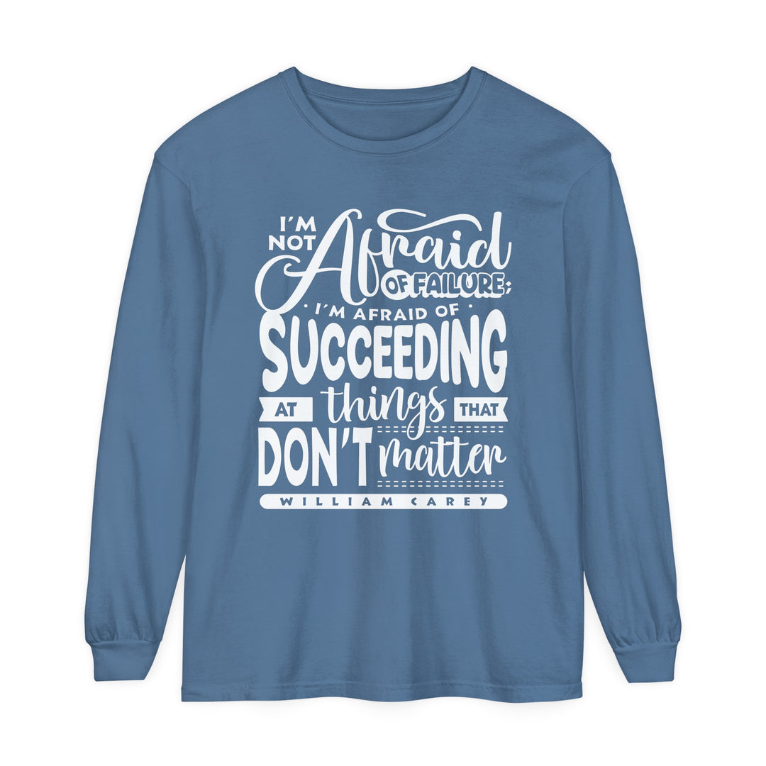 William Carey's Things That Don't Matter Long Sleeve Shirt Long-sleeve Blue Jean S