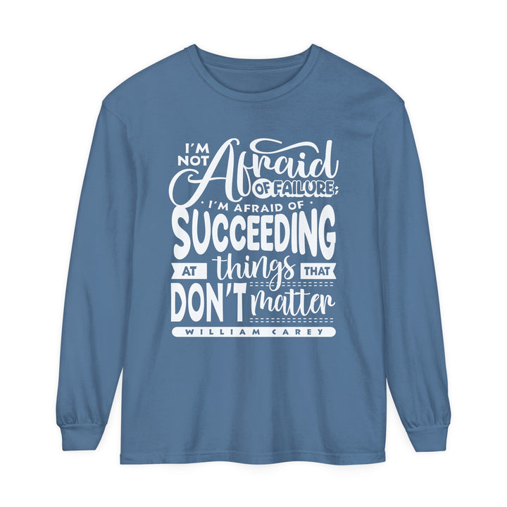 William Carey's Things That Don't Matter Long Sleeve Shirt Long-sleeve Blue Jean S