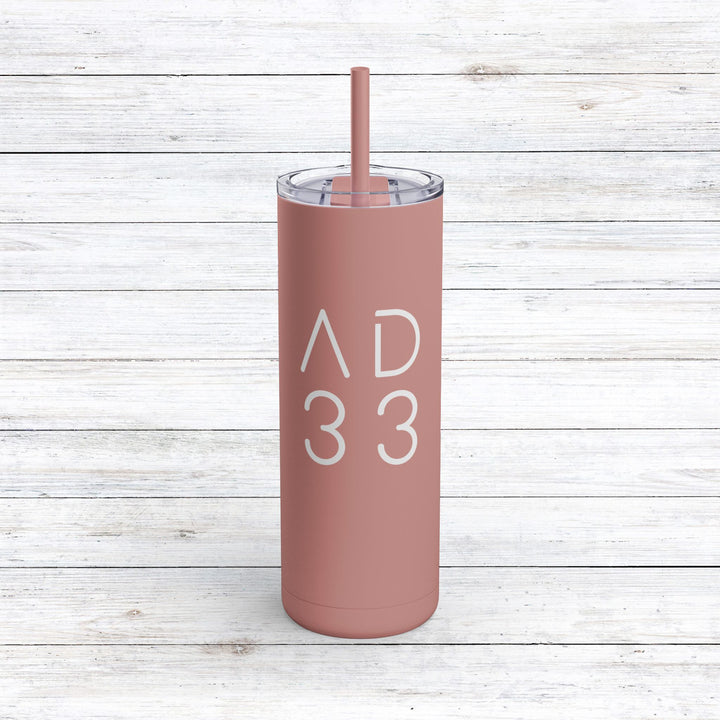 Christian Tumbler AD 33 Mug Dusty Rose 20oz Matte