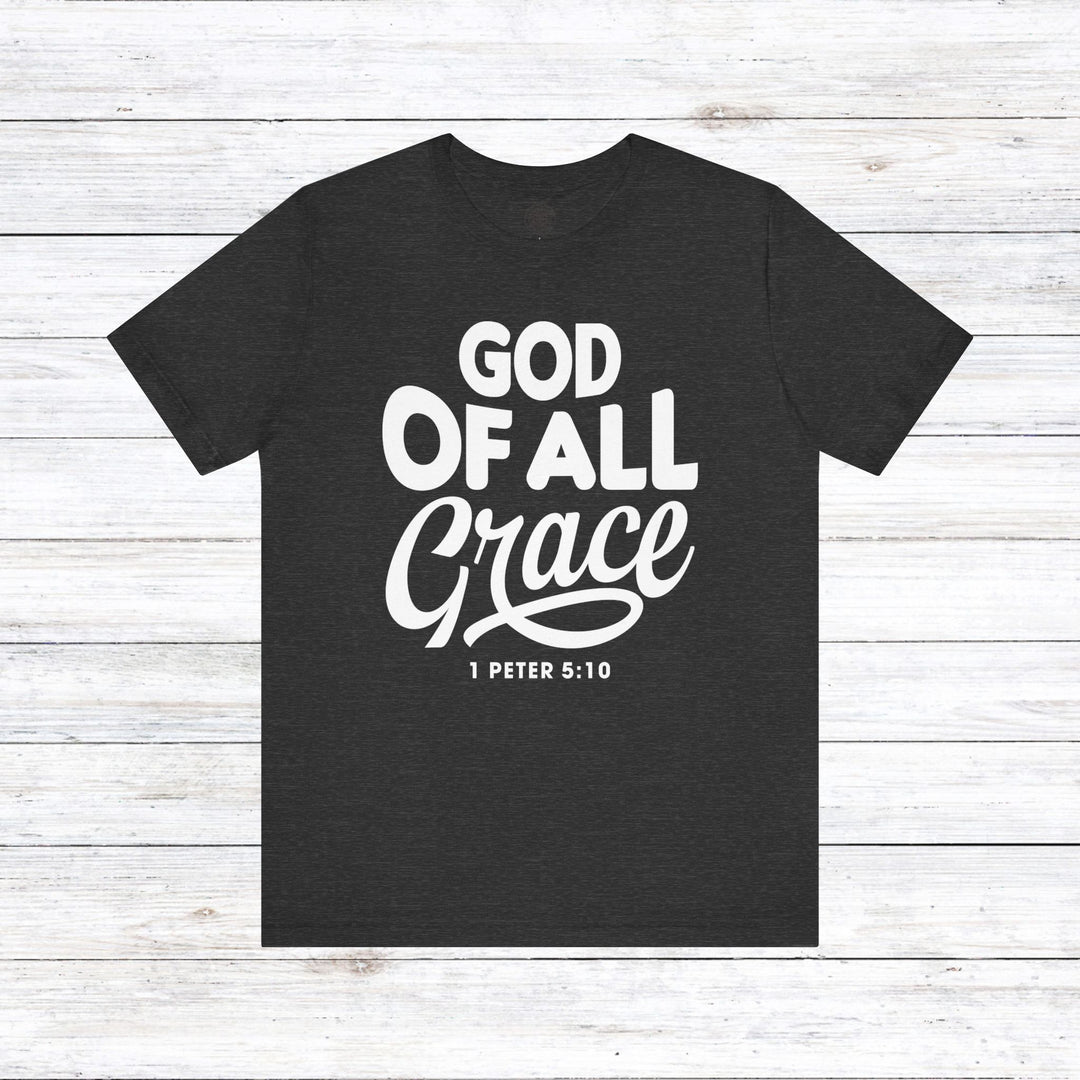 God of All Grace Unisex T-Shirt T-Shirt Dark Grey Heather S 