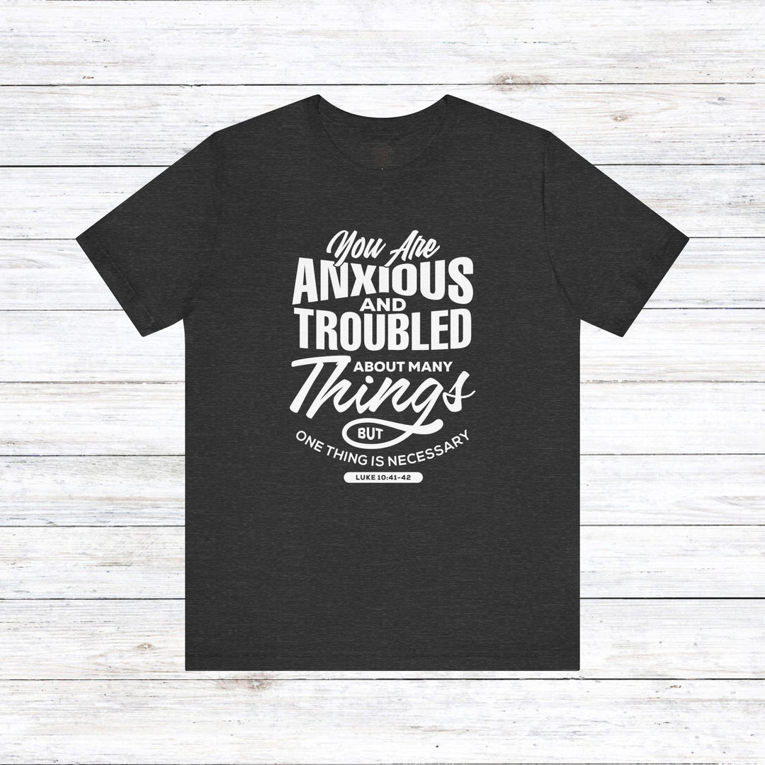 Anxious And Troubled Unisex T-Shirt T-Shirt Dark Grey Heather S 