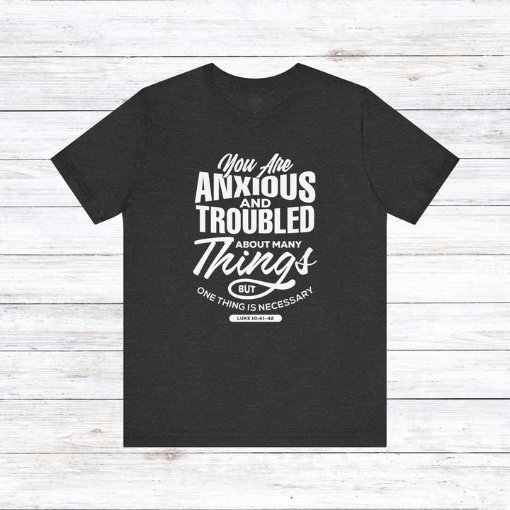 Anxious And Troubled Unisex T-Shirt T-Shirt Dark Grey Heather S 