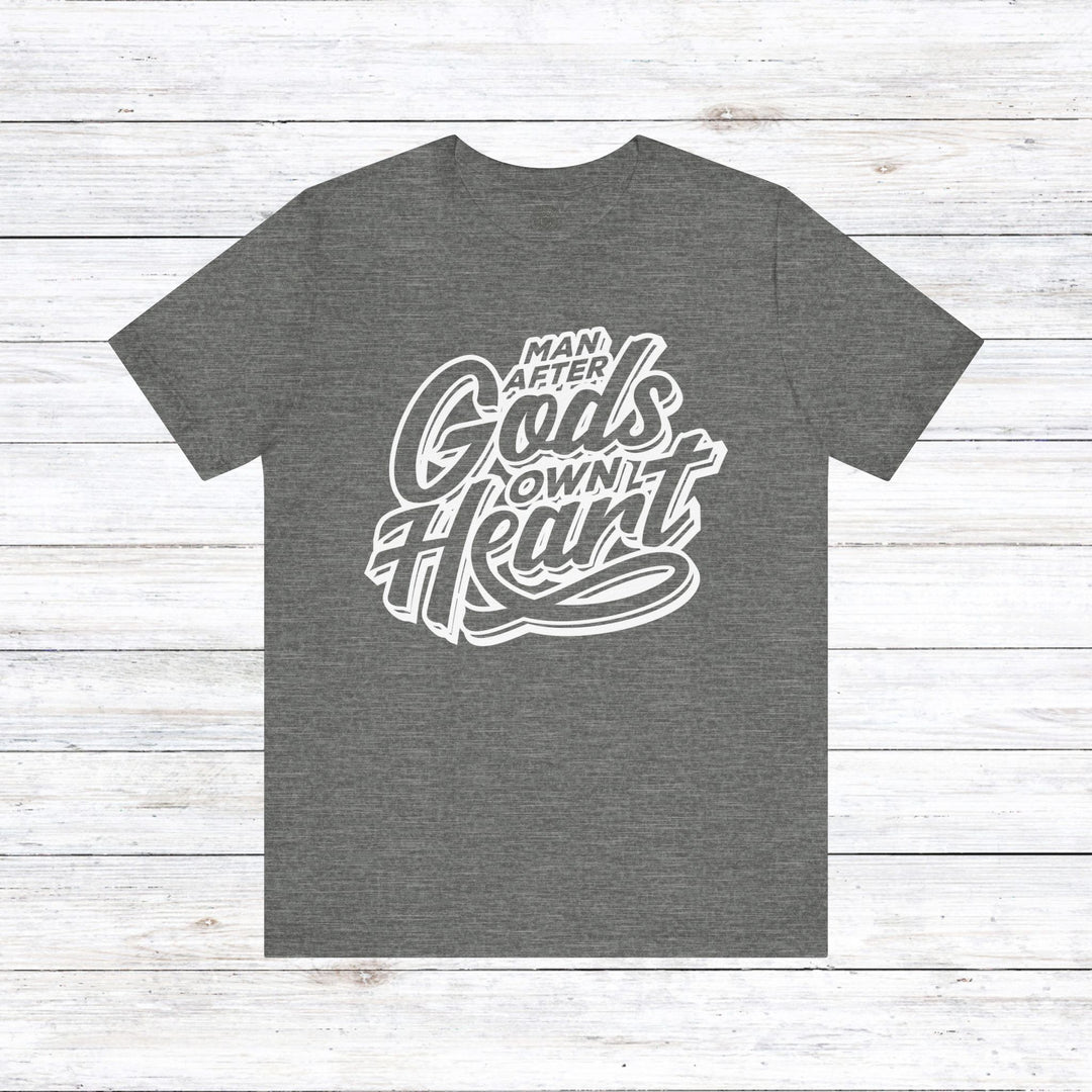 Man After God's Own Heart Unisex T-Shirt T-Shirt Deep Heather S 