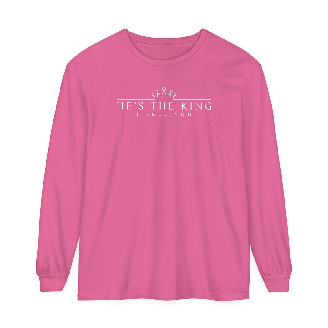 He's The King Long Sleeve Shirt Long-sleeve Crunchberry S 