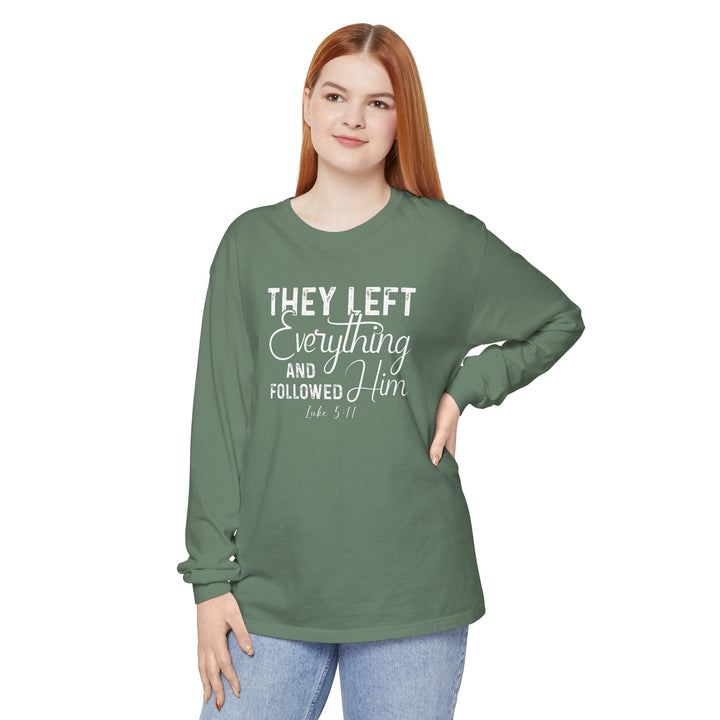 Left Everything Long Sleeve Shirt Long-sleeve   