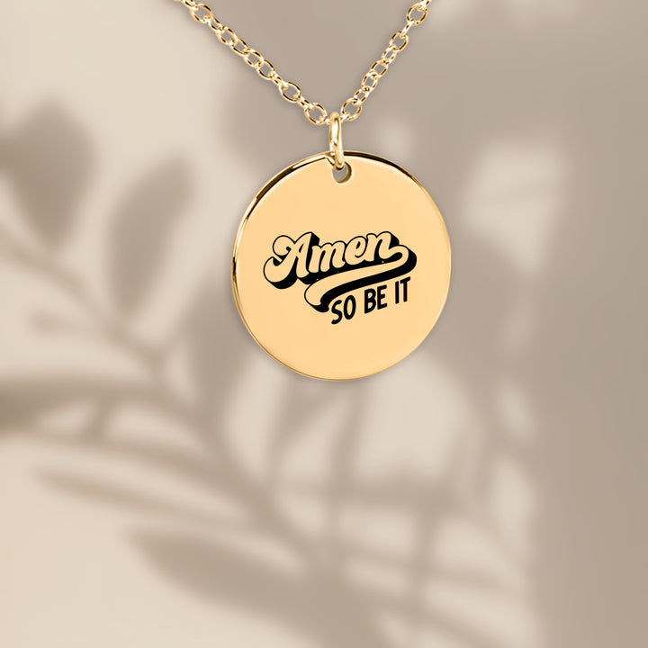 Christian Necklace Amen Pendant Pendant Necklaces