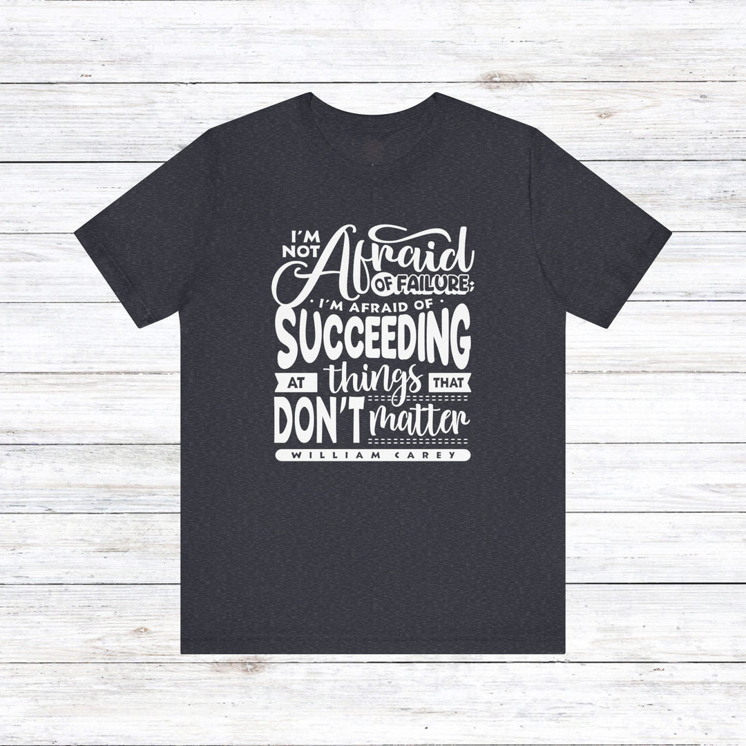 William Carey's Things That Don't Matter Unisex T-Shirt T-Shirt Heather Navy S