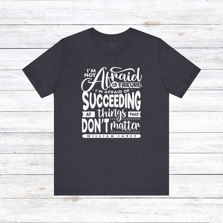 William Carey's Things That Don't Matter Unisex T-Shirt T-Shirt Heather Navy S