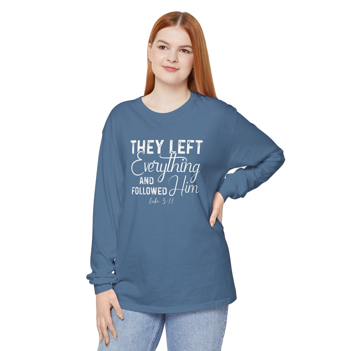 Left Everything Long Sleeve Shirt Long-sleeve   