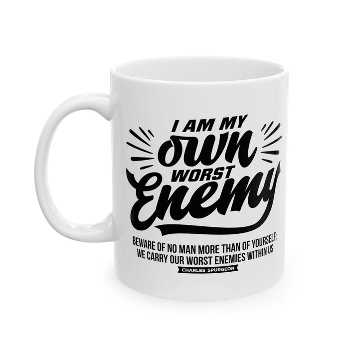 Christian Coffee Mug Charles Spurgeon's Worst Enemy Ceramic Mug