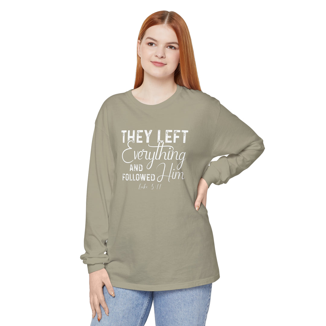 Left Everything Long Sleeve Shirt Long-sleeve   