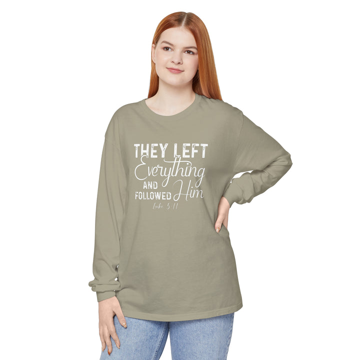 Left Everything Long Sleeve Shirt Long-sleeve   