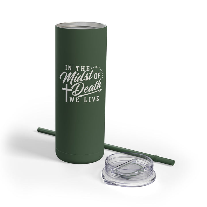 Christian Tumbler Martin Luther's Midst of Death Mug