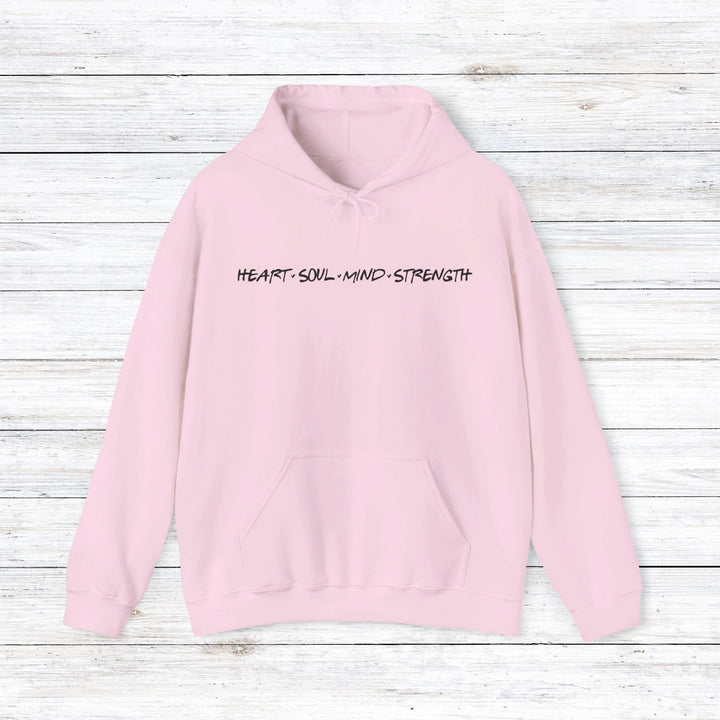 Heart Soul Mind Strength Hoodie Hoodie Light Pink S 