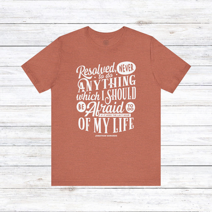 Last Hour Jonathan Edwards Unisex T-Shirt T-Shirt Heather Clay S