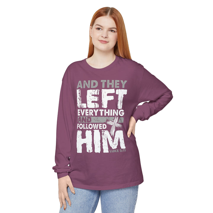 Left Everything Long Sleeve Shirt Long-sleeve   