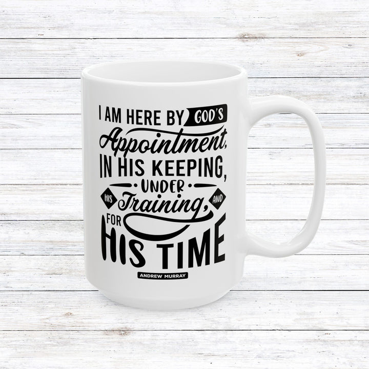 Christian Coffee Mug Andrew Murray's His Time Ceramic Mug 15oz