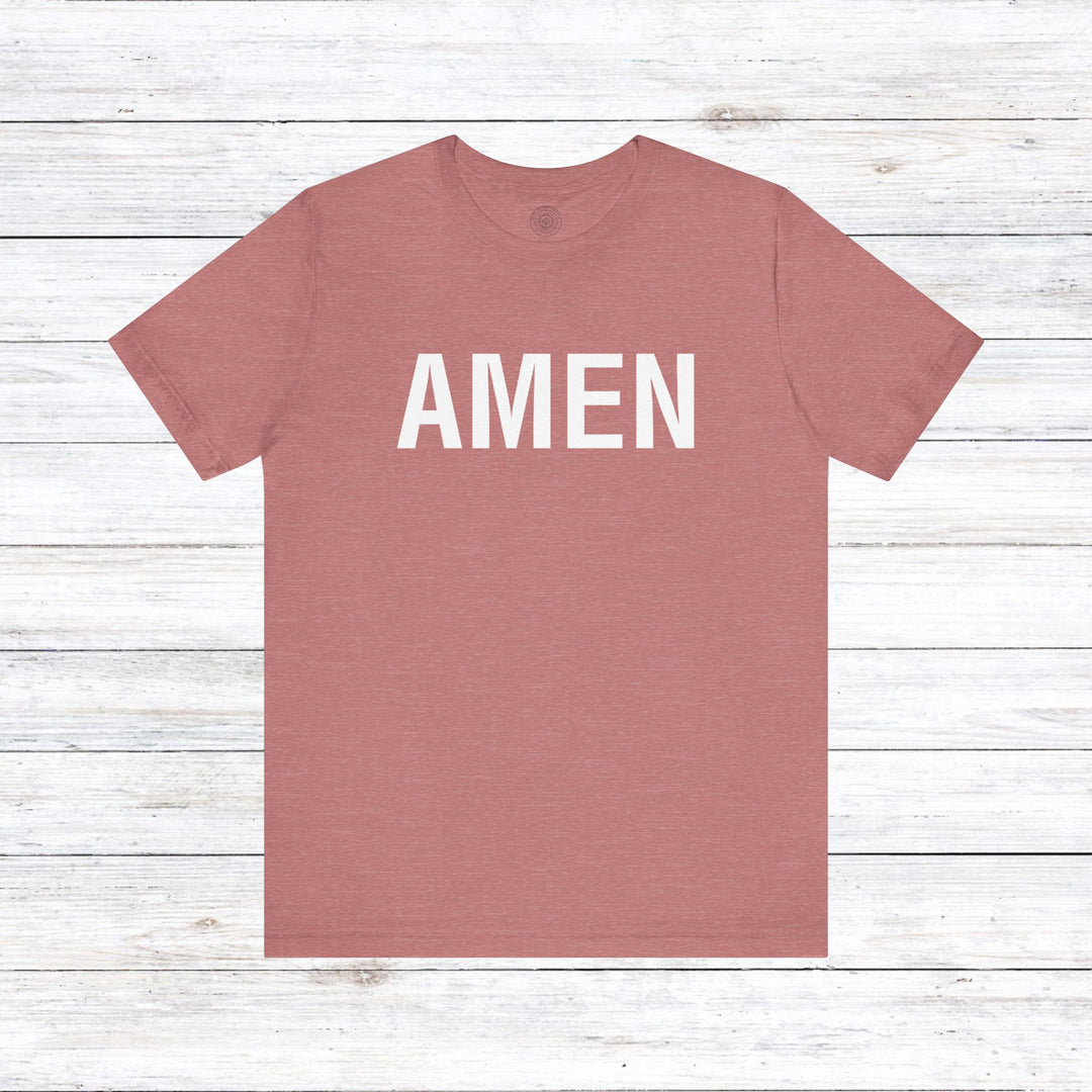 Amen Unisex T-Shirt T-Shirt Heather Mauve S 