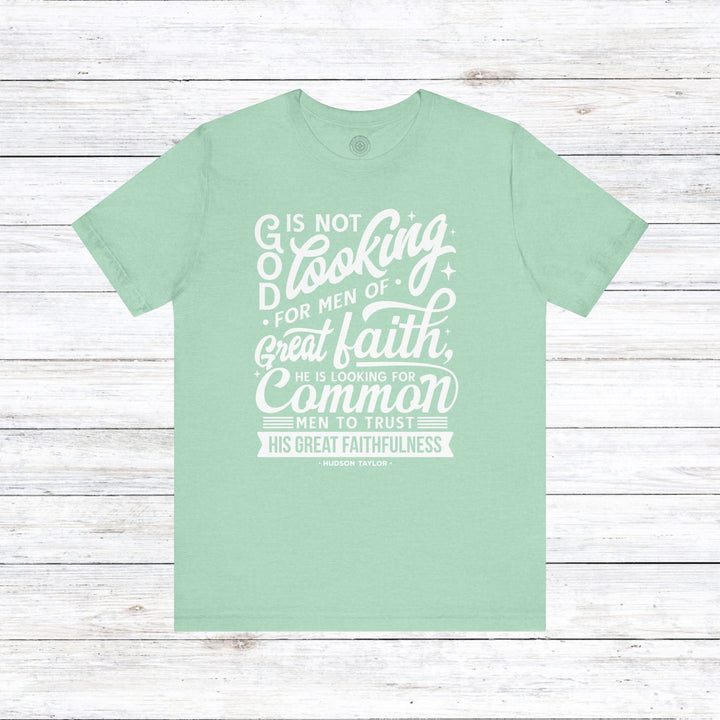 Hudson Taylor Common Men Unisex T-Shirt T-Shirt Heather Mint S