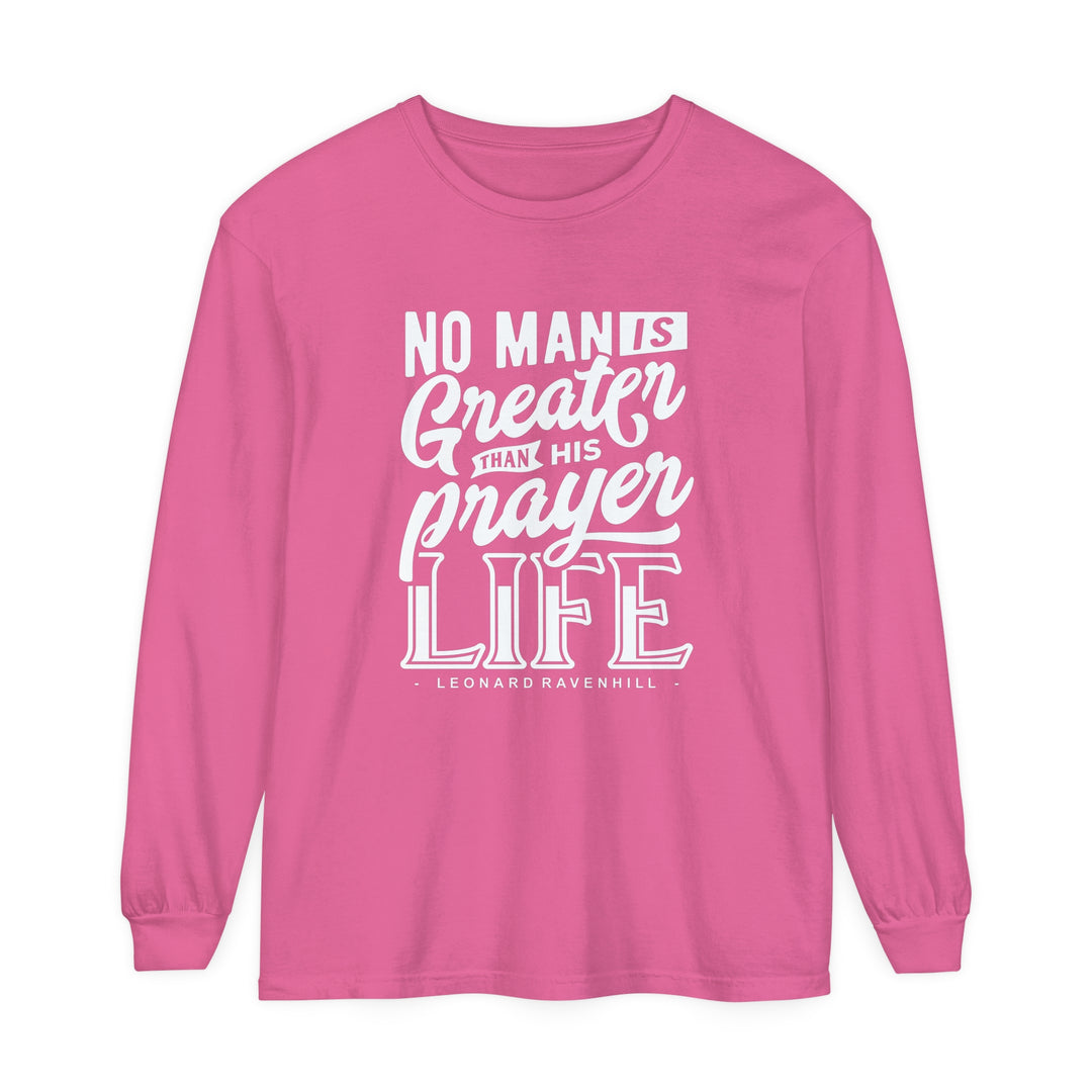 Leonard Ravenhill's Prayer Life Long Sleeve Shirt Long-sleeve Crunchberry S