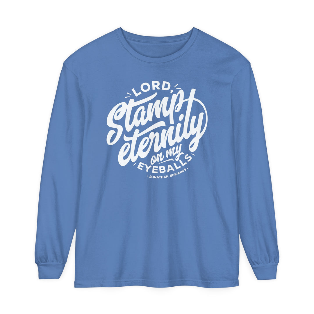 Jonathan Edwards Stamp Eternity Long Sleeve Shirt Long-sleeve Flo Blue S