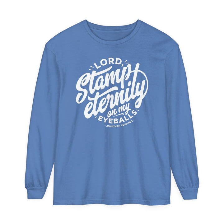 Jonathan Edwards Stamp Eternity Long Sleeve Shirt Long-sleeve Flo Blue S
