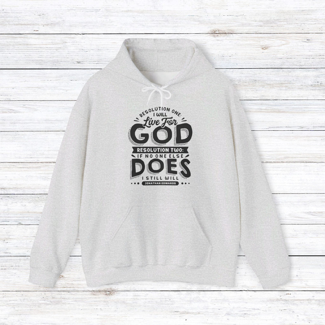Jonathan Edwards Live For God (Black Print) Hoodie Hoodie Ash S