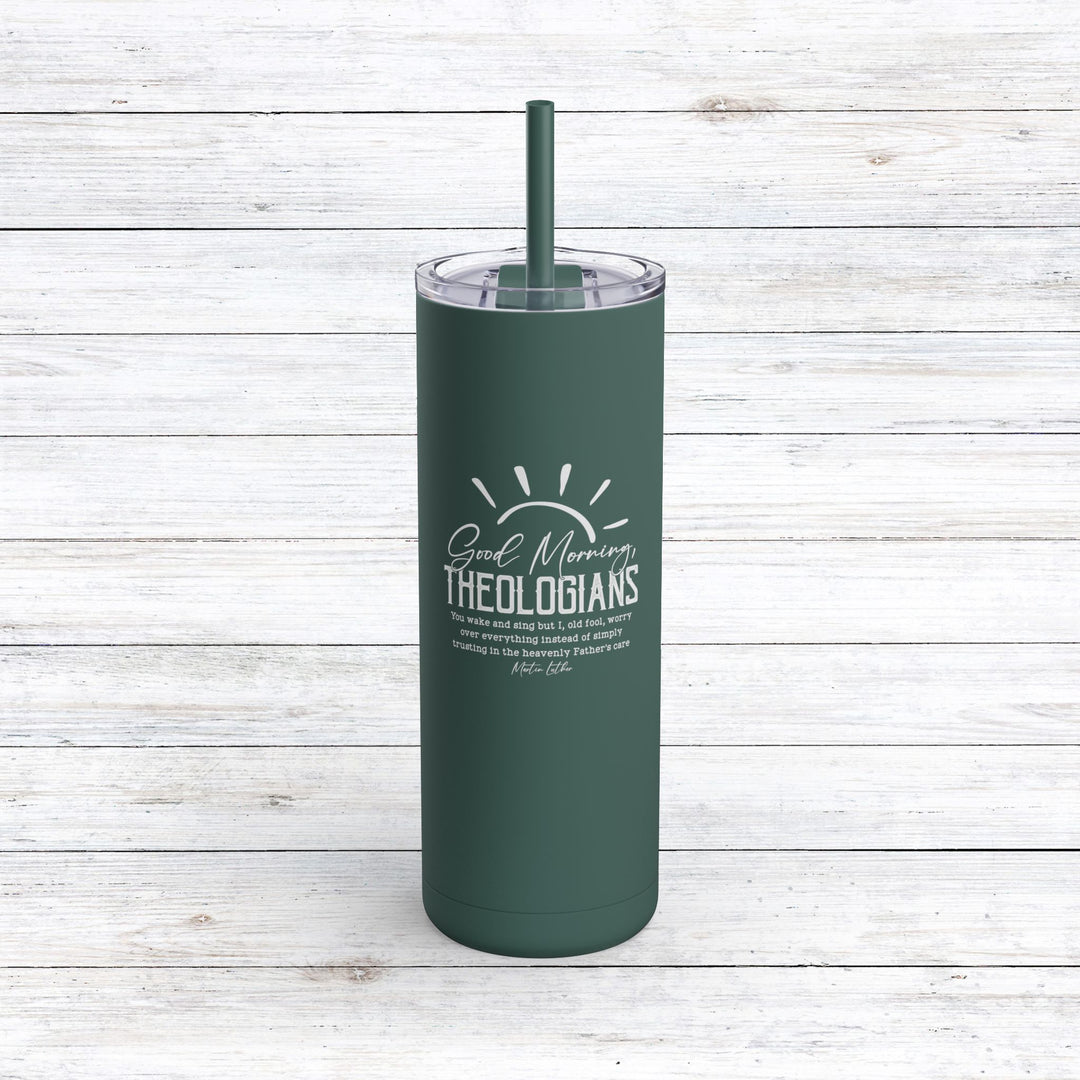 Christian Tumbler Martin Luther's Theologians Mug Deep Teal 20oz Matte