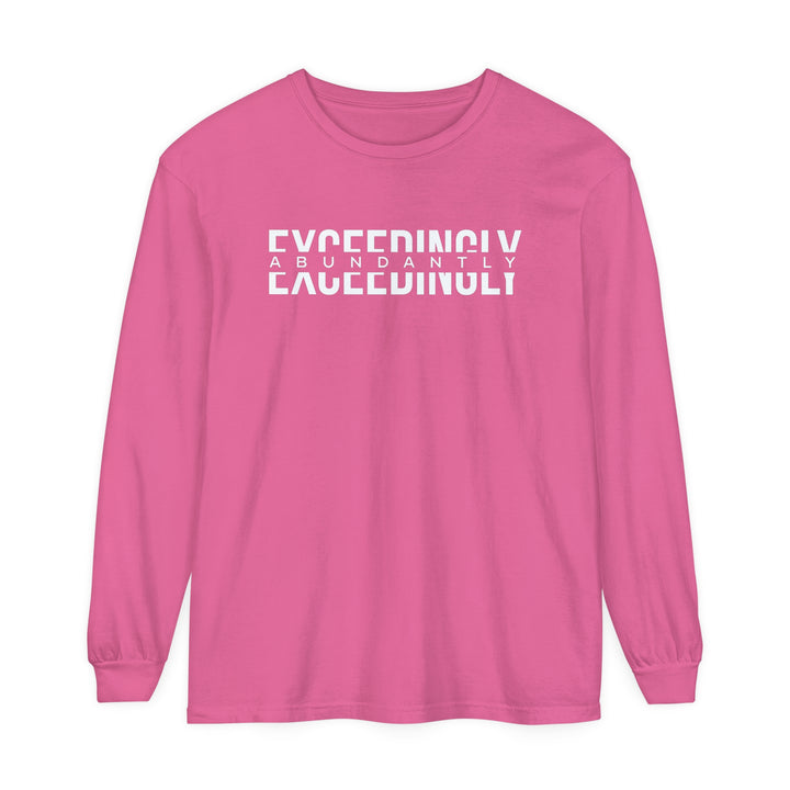 Exceedingly Abundantly Long Sleeve Shirt Long-sleeve Crunchberry S 
