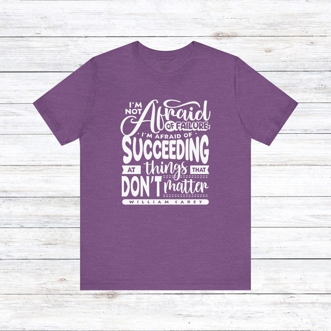 William Carey's Things That Don't Matter Unisex T-Shirt T-Shirt Heather Team Purple S
