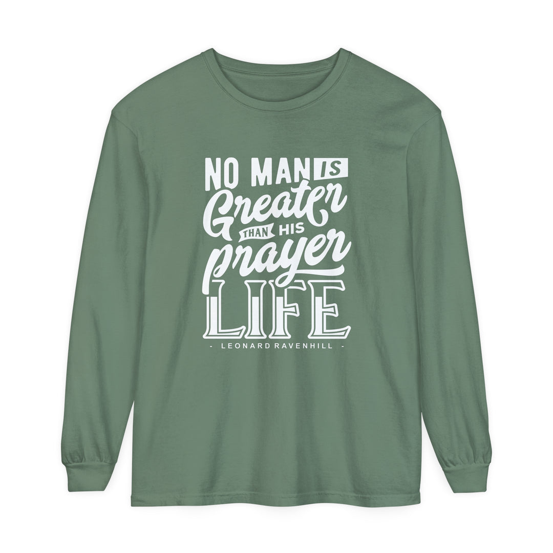 Leonard Ravenhill's Prayer Life Long Sleeve Shirt Long-sleeve Light Green S