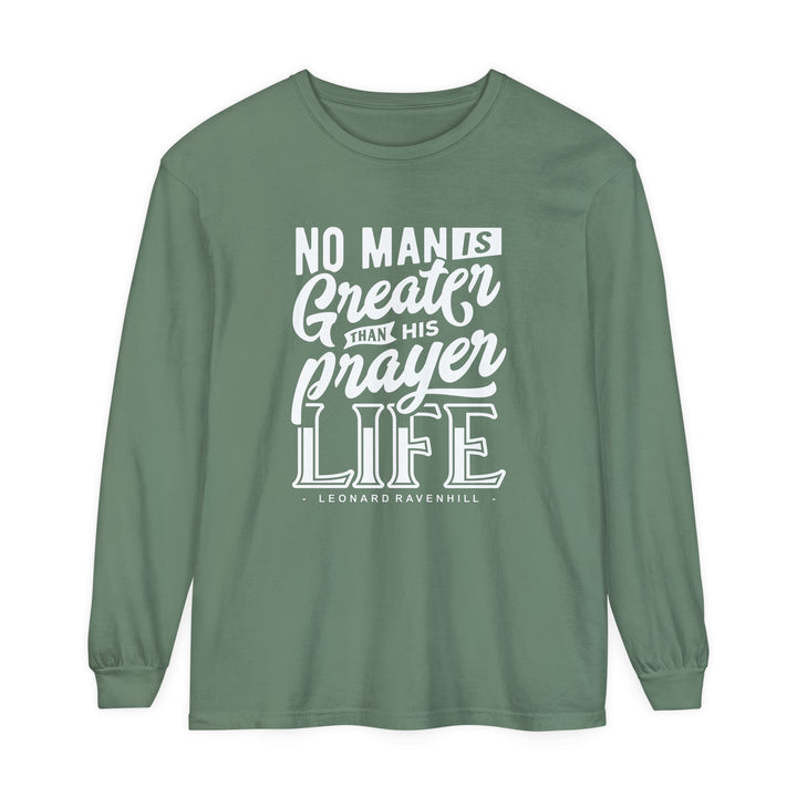 Leonard Ravenhill's Prayer Life Long Sleeve Shirt Long-sleeve Light Green S