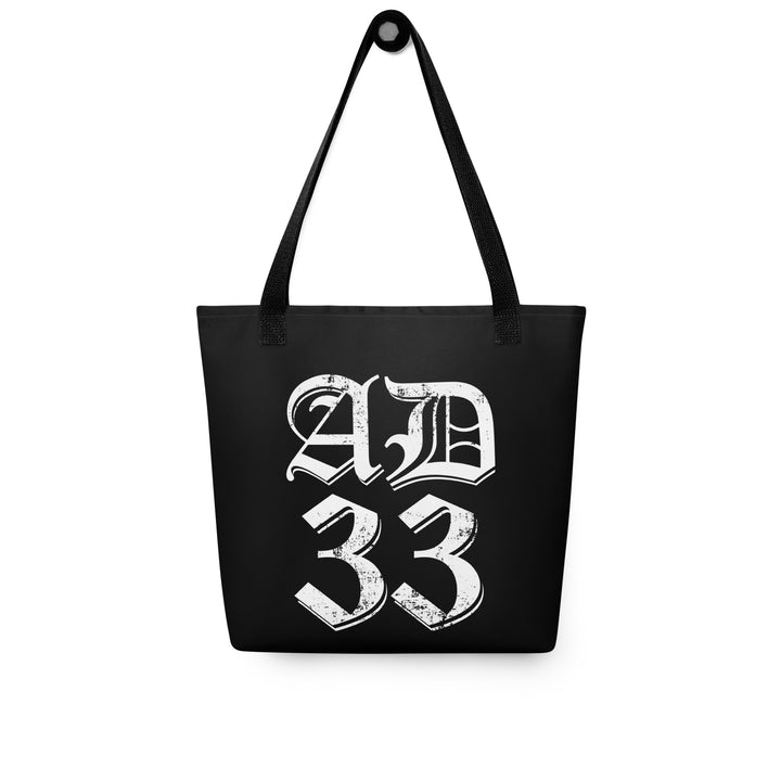 Christian Tote Bag AD 33 Old English Black Tote Bags   