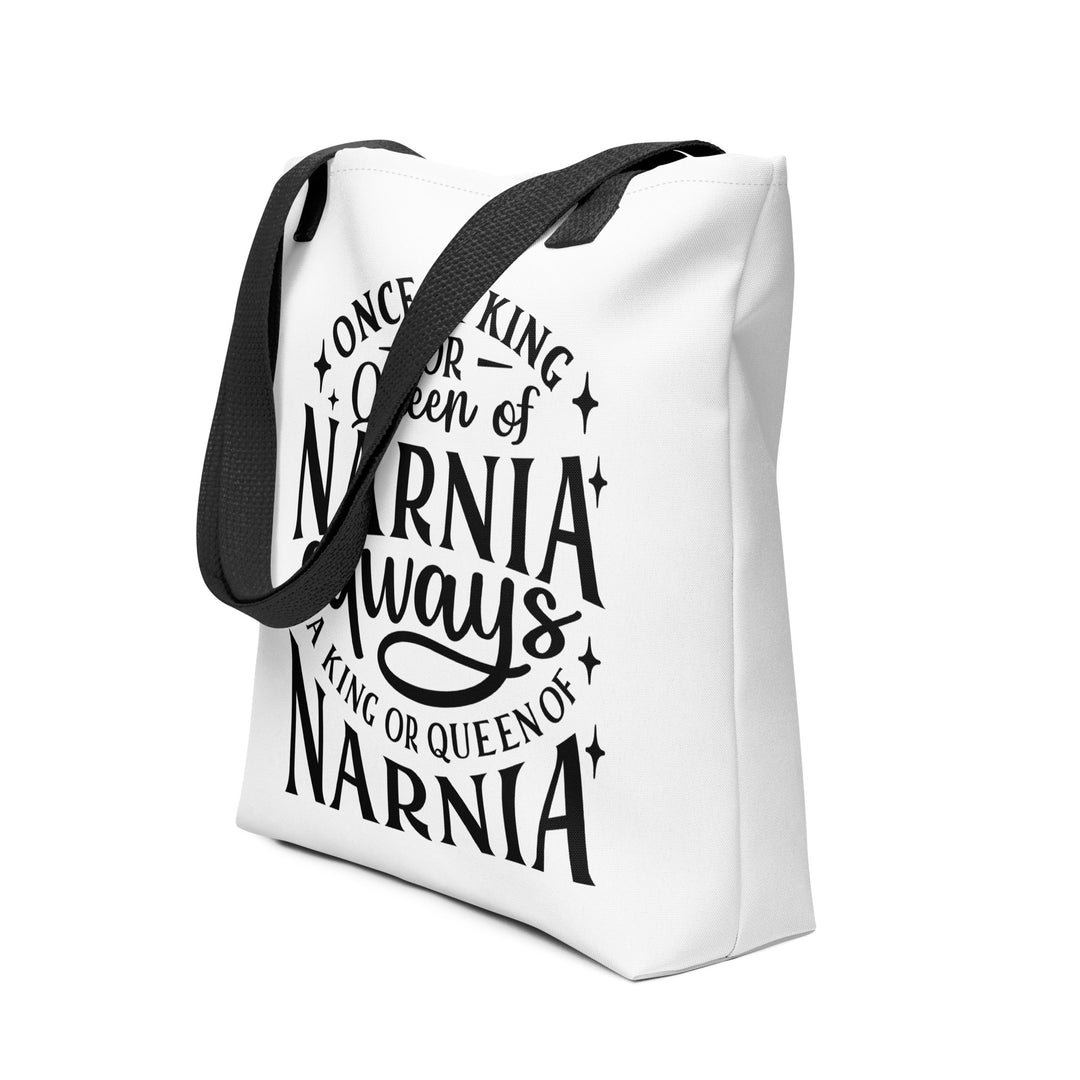 Christian Tote Bag King or Queen Narnia White Tote Bags   