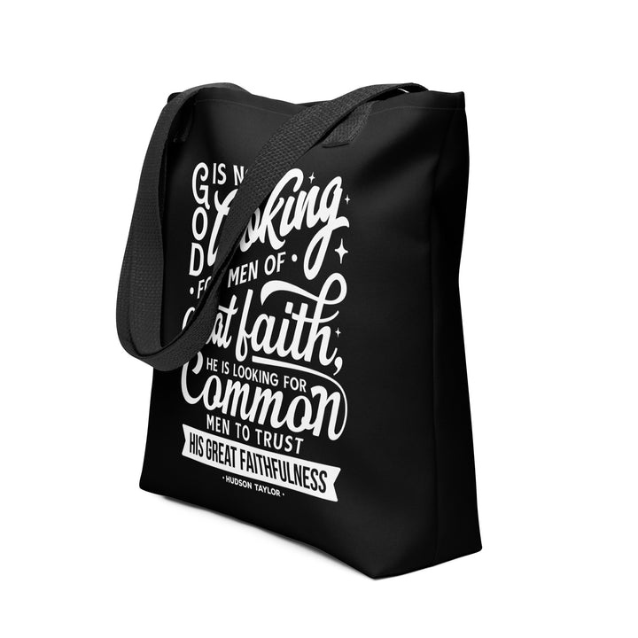 Christian Tote Bag Hudson Taylor Common Men Black Tote Bags