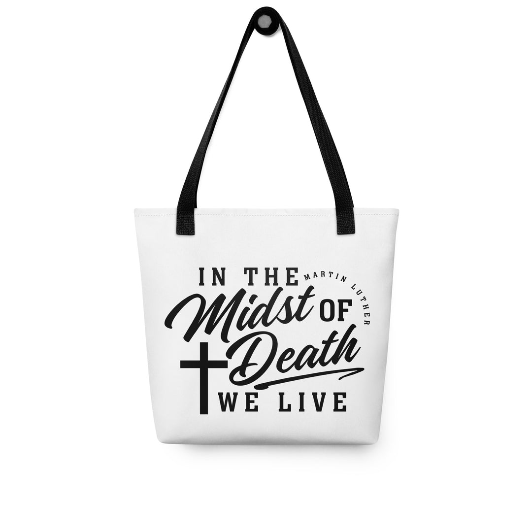 Christian Tote Bag Martin Luther's Midst of Death White Tote Bags