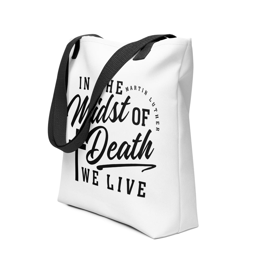 Christian Tote Bag Martin Luther's Midst of Death White Tote Bags
