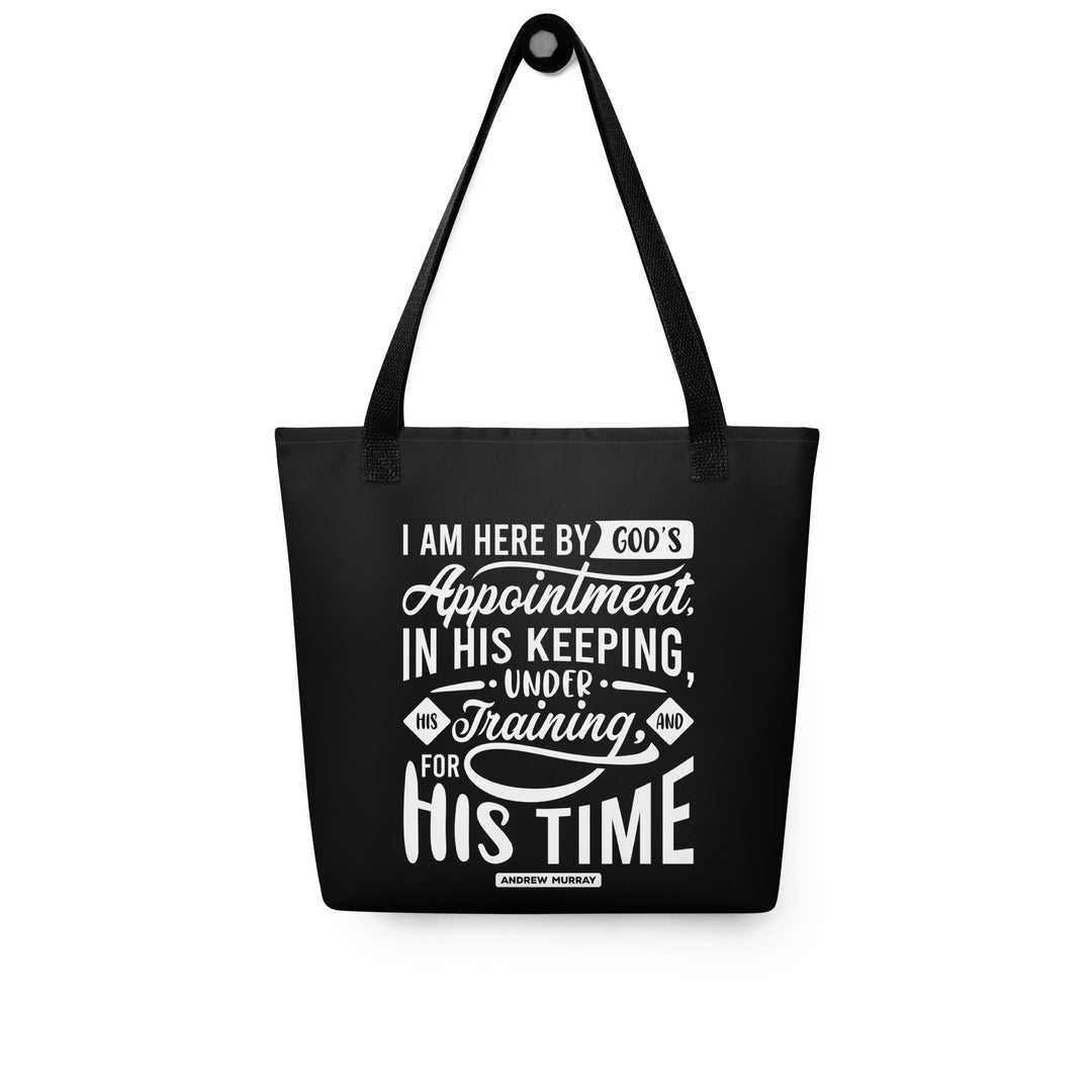 Christian Tote Bag Andrew Murray's His Time Black Tote Bags
