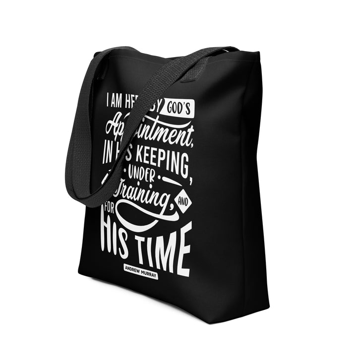 Christian Tote Bag Andrew Murray's His Time Black Tote Bags