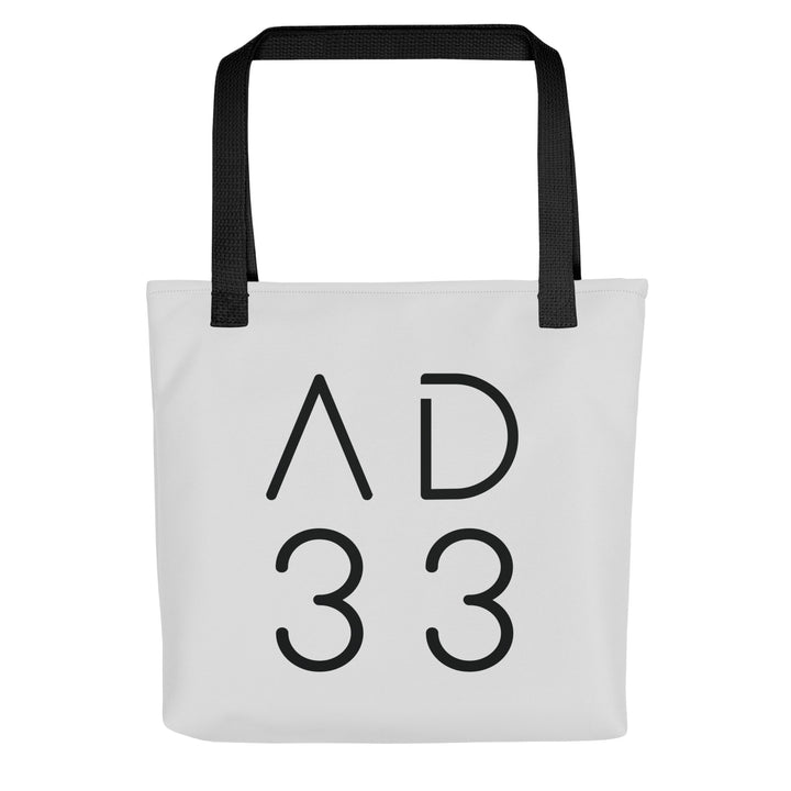 Christian Tote Bag AD 33 Light Grey Tote Bags Default Title  