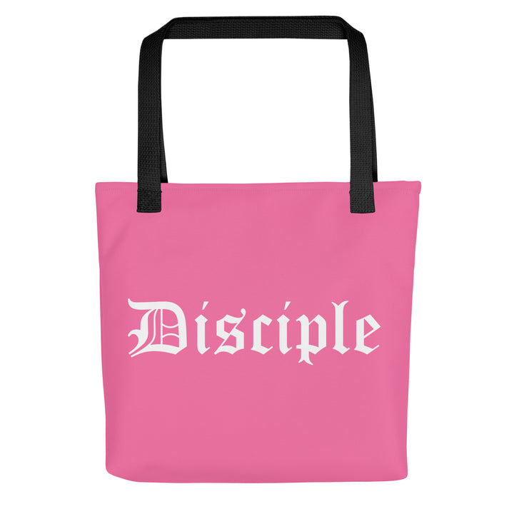 Christian Tote Bag Disciple Old English Pink Tote Bags Default Title  