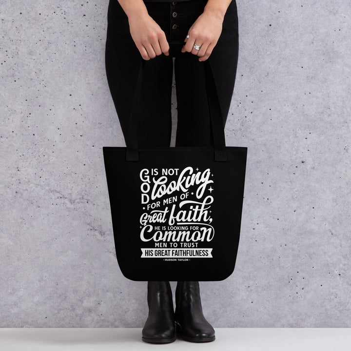 Christian Tote Bag Hudson Taylor Common Men Black Tote Bags