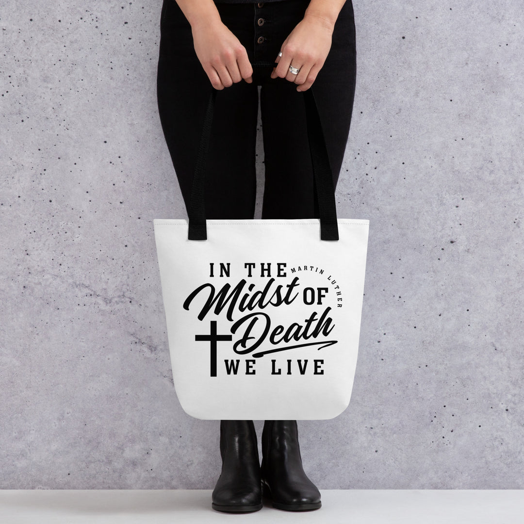 Christian Tote Bag Martin Luther's Midst of Death White Tote Bags