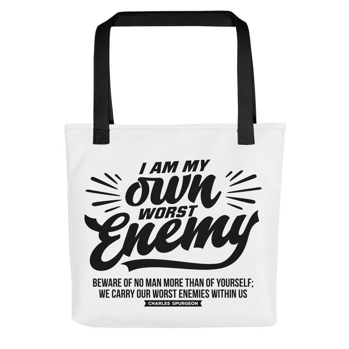 Christian Tote Bag Charles Spurgeon's Worst Enemy White Tote Bags Default Title